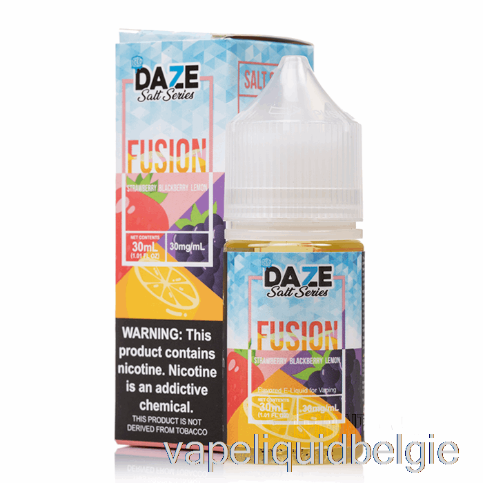 Vape-vloeistof Ijskoude Aardbei Braambes Citroen - 7 Daze Fusiezout - 30 Ml 30 Mg